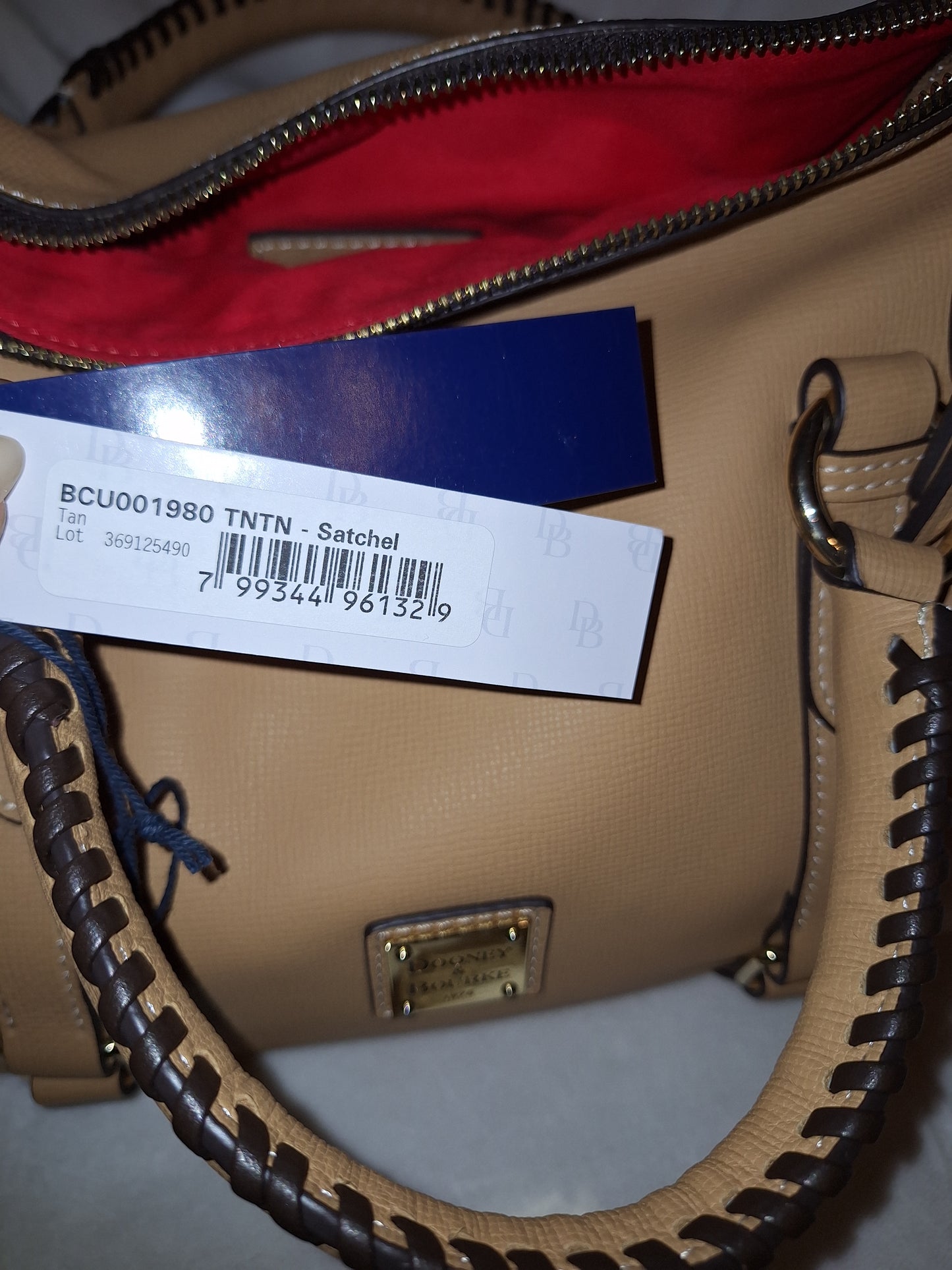 Dooney & Bourke Leather Satchel - Tan - NWT (Price Includes Shipping)