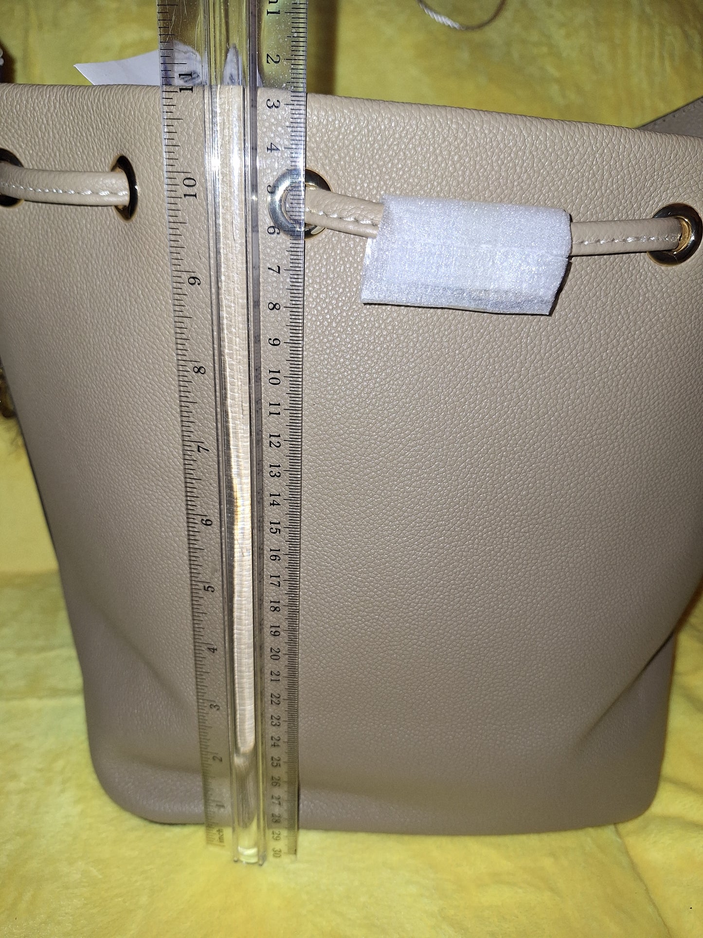 Dooney & Bourke Sorrento Leather Drawstring Bag - NWT - Khaki (Price Includes Shipping)
