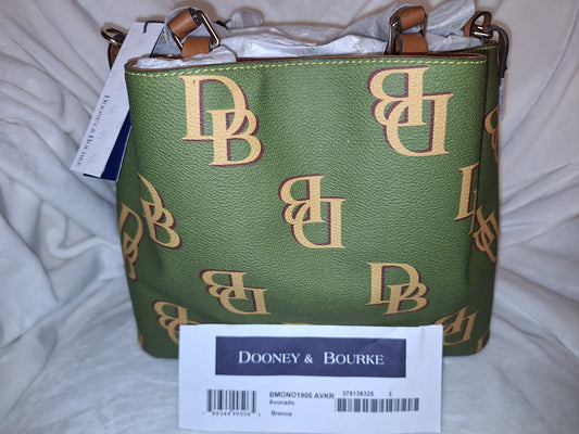 Dooney & Bourke Monogram Brenna - Avocado - NWT (Price Includes Shipping)