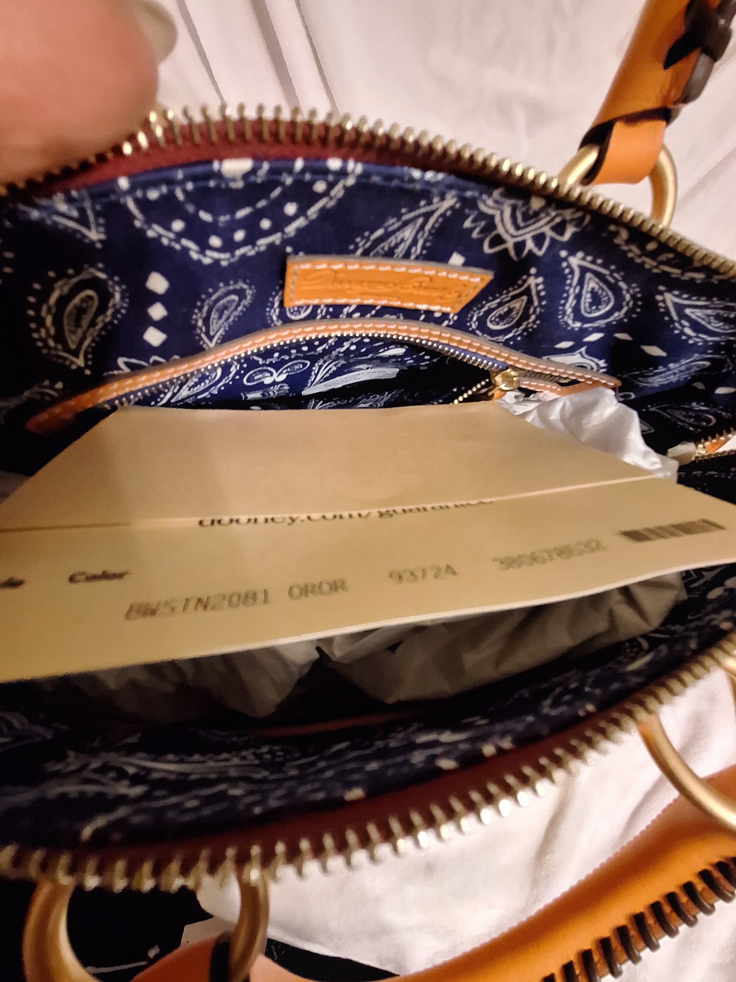 Dooney & Bourke Leather Western Collection Satchel - Orange - NWT (Price Includes Shipping)