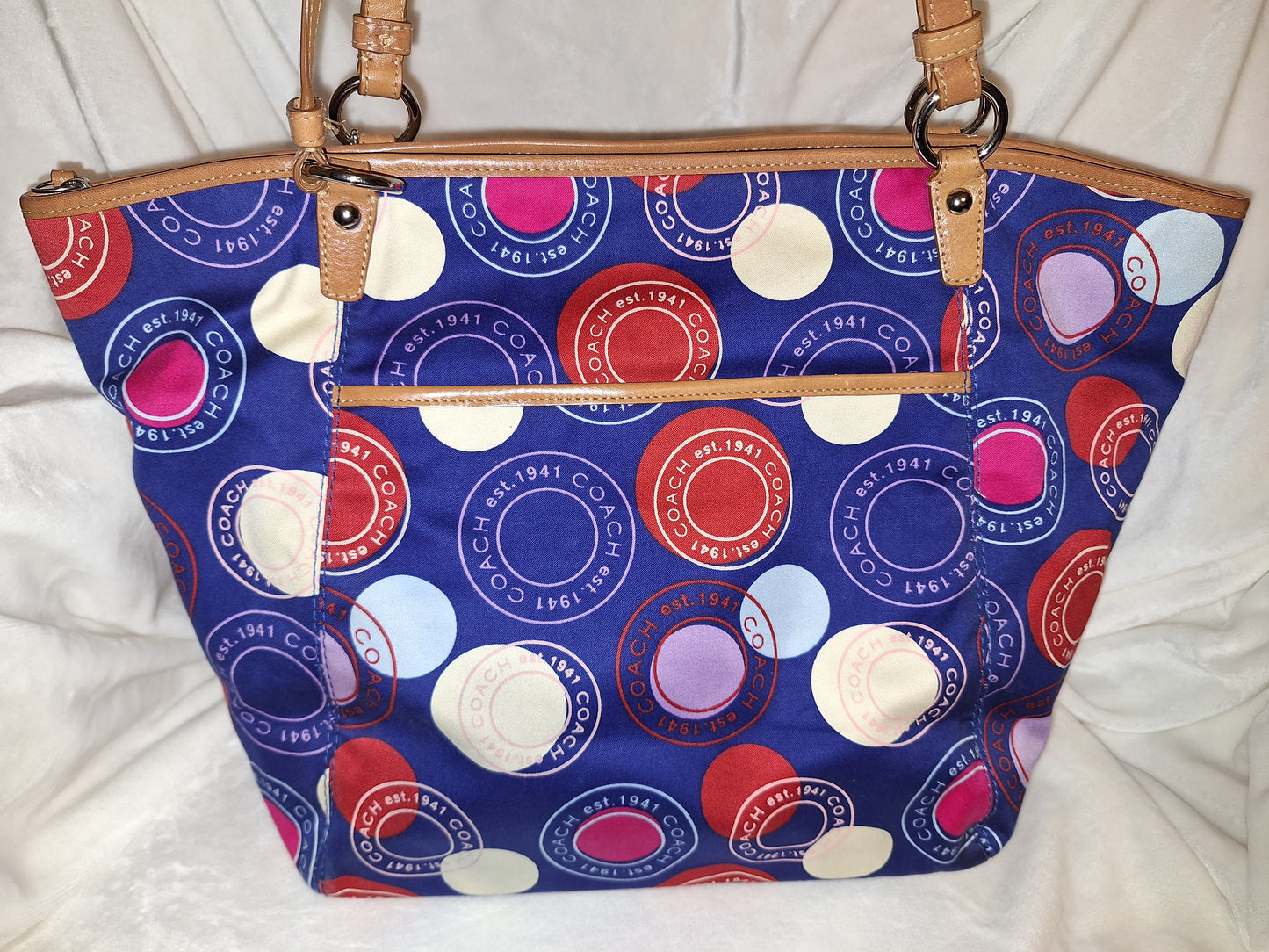 Coach 1941 Canvas Multicolor Tote & MatchingWristlet - EUC (Price Includes Shipping)