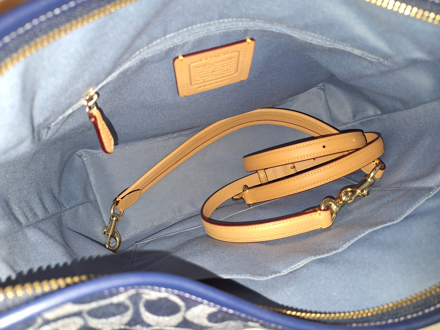 Coach Signature Denim Large Laurel - EUC (Price Includes Shipping)