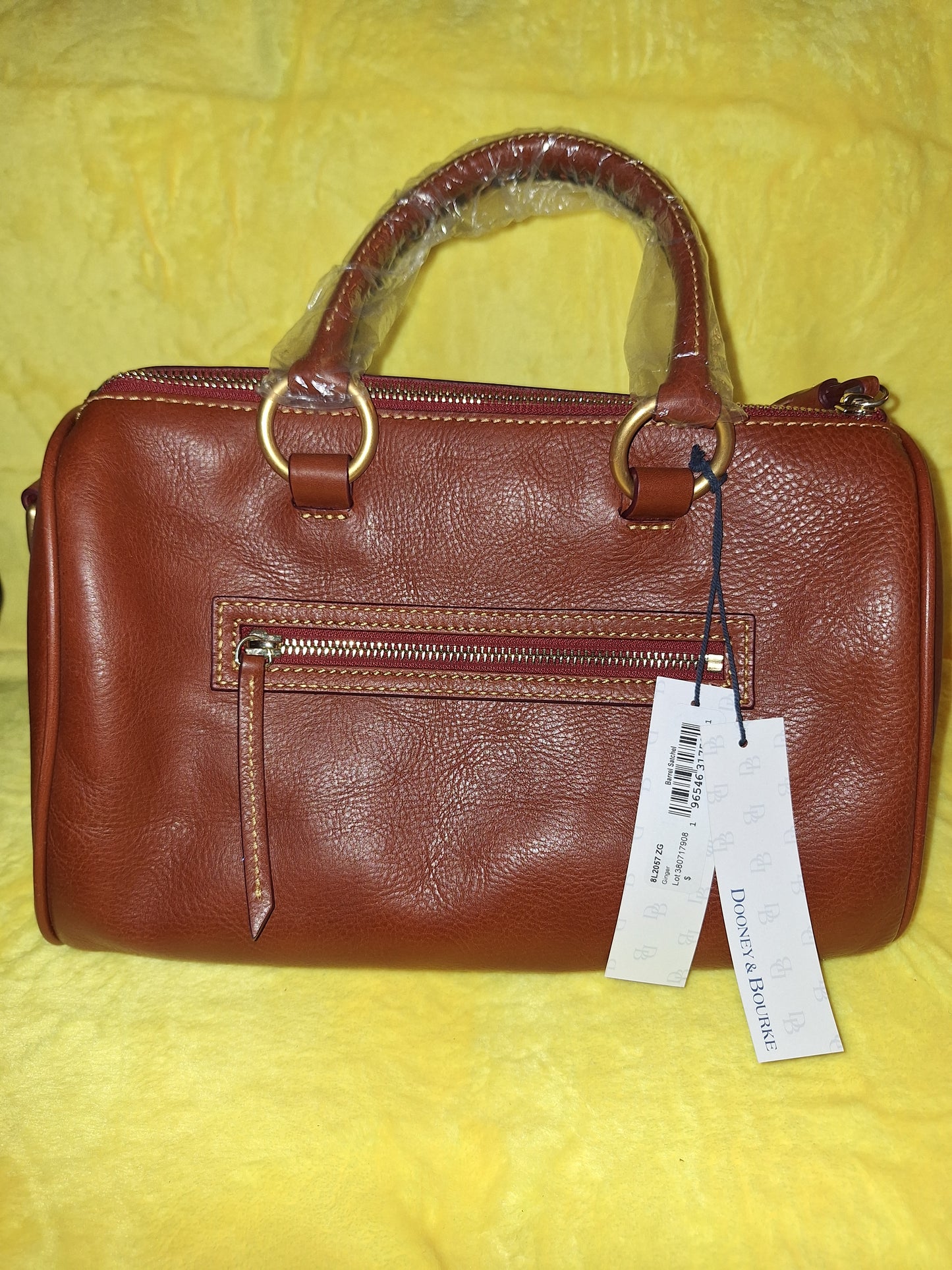 Dooney & Bourke Florentine Barrel Satchel - Ginger - NWT - Price Includes Shipping