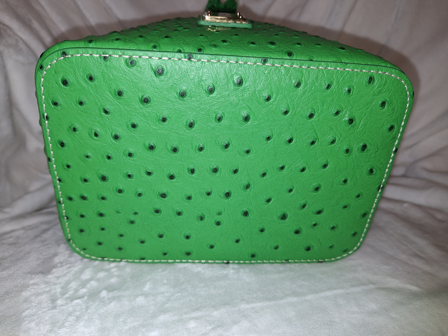 Dooney & Bourke Small Ostrich Drawstring Bag - Kelly Green - NWT (Price Includes Shipping)