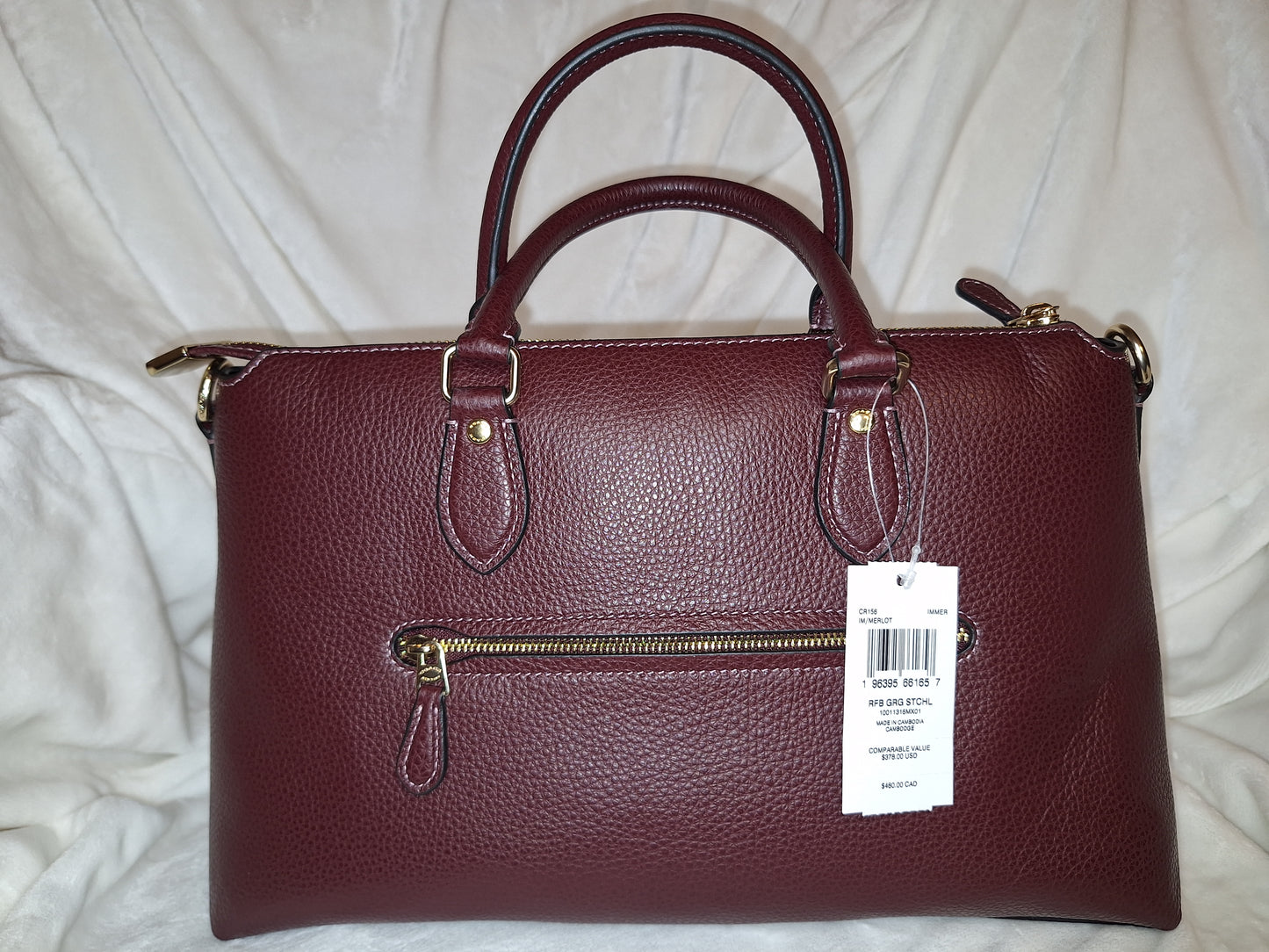 Coach Georgia Satchel - Leather - Merlot - NWT (Price Includes Shipping)