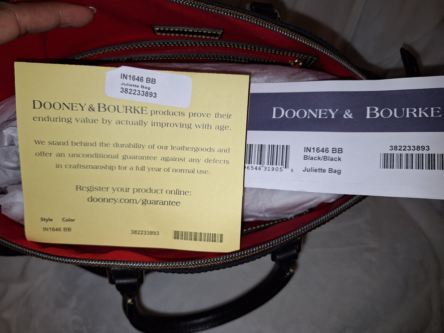 Dooney & Bourke Nylon Juliette Bag - Black/Black - NWT(Price Includes Shipping)