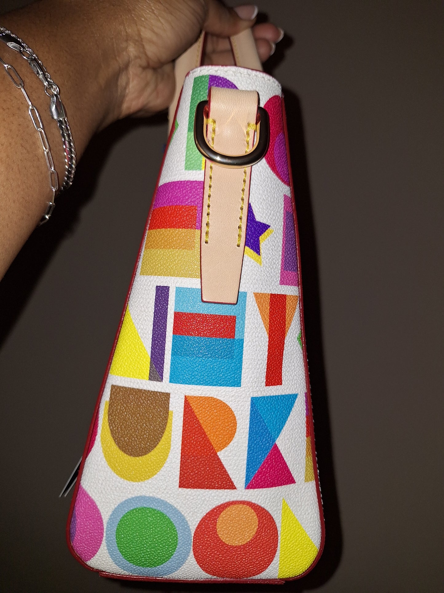 Dooney & Bourke Art Deco Top Handle Tote - White - NWT - (Price Includes Shipping)