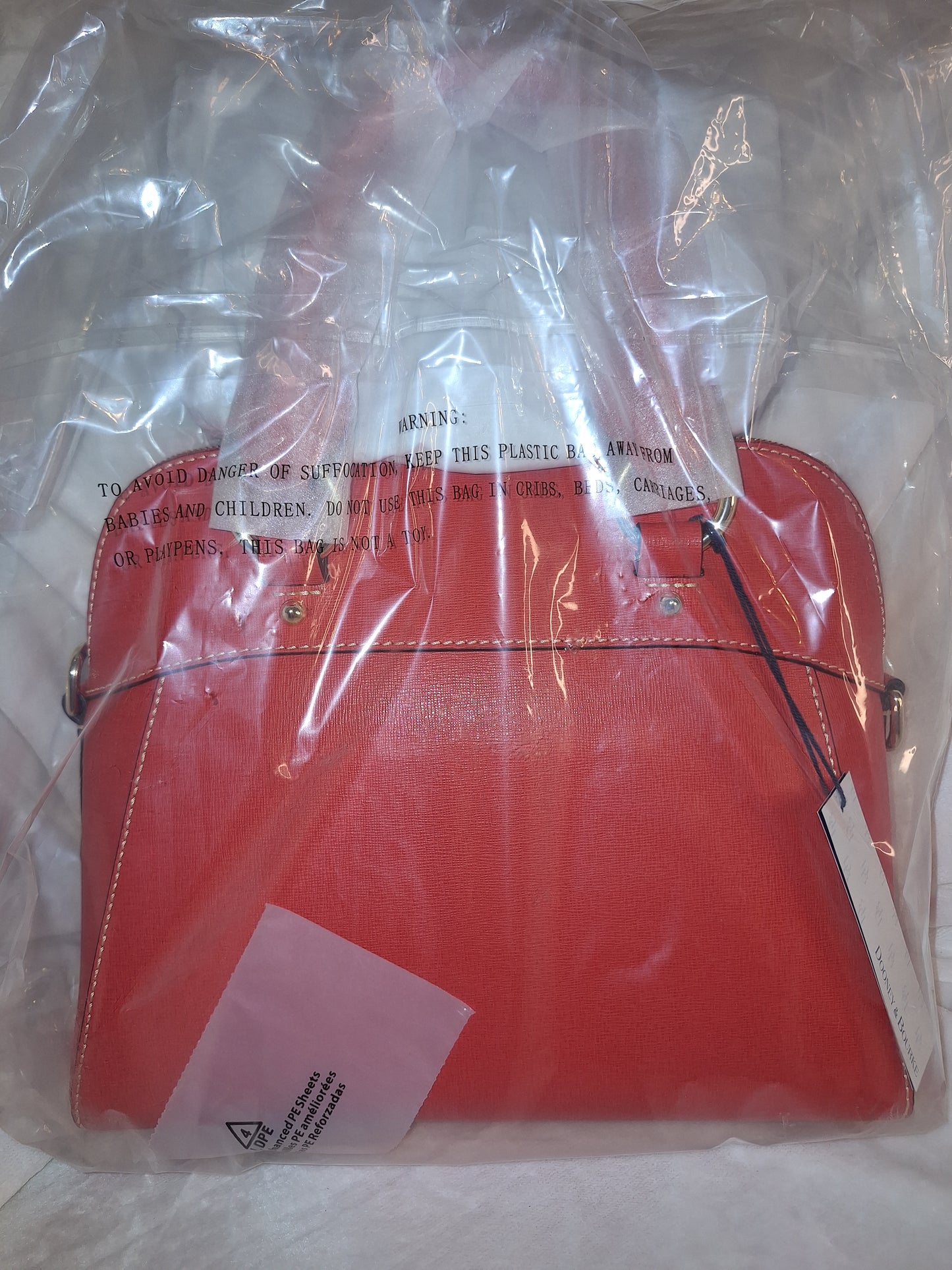 Dooney & Bourke Saffiano Cameron Satchel - Tomato - NWT (Price Includes Shipping)