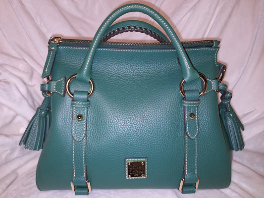 Dooney & Bourke Pebble Leather Satchel - Kelly Green - NWT (Price Includes Shipping)