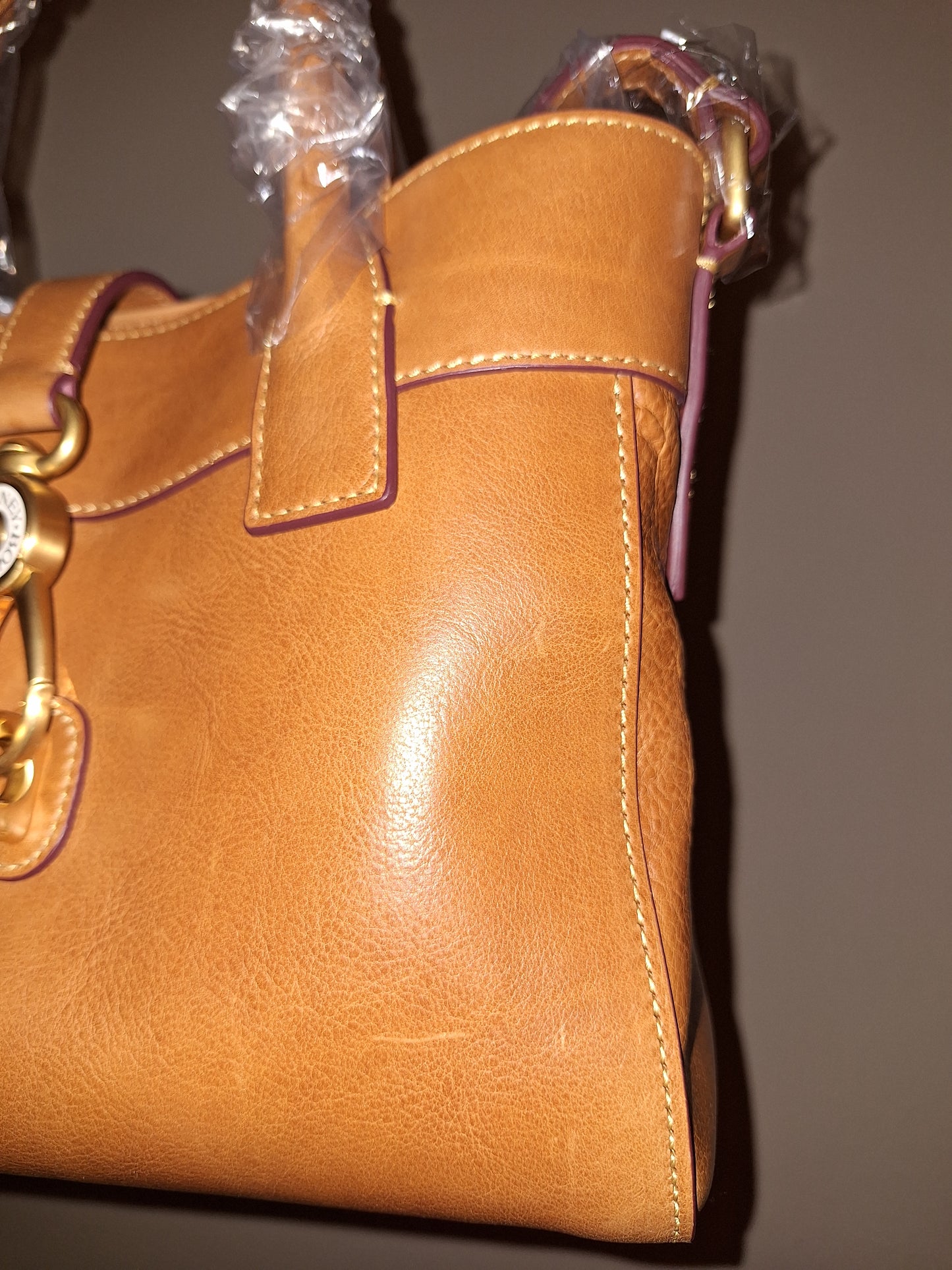 Dooney & Bourke Florentine Amelie Tote - Natural with Leather Interior - NWT (Price Includes Shipping)