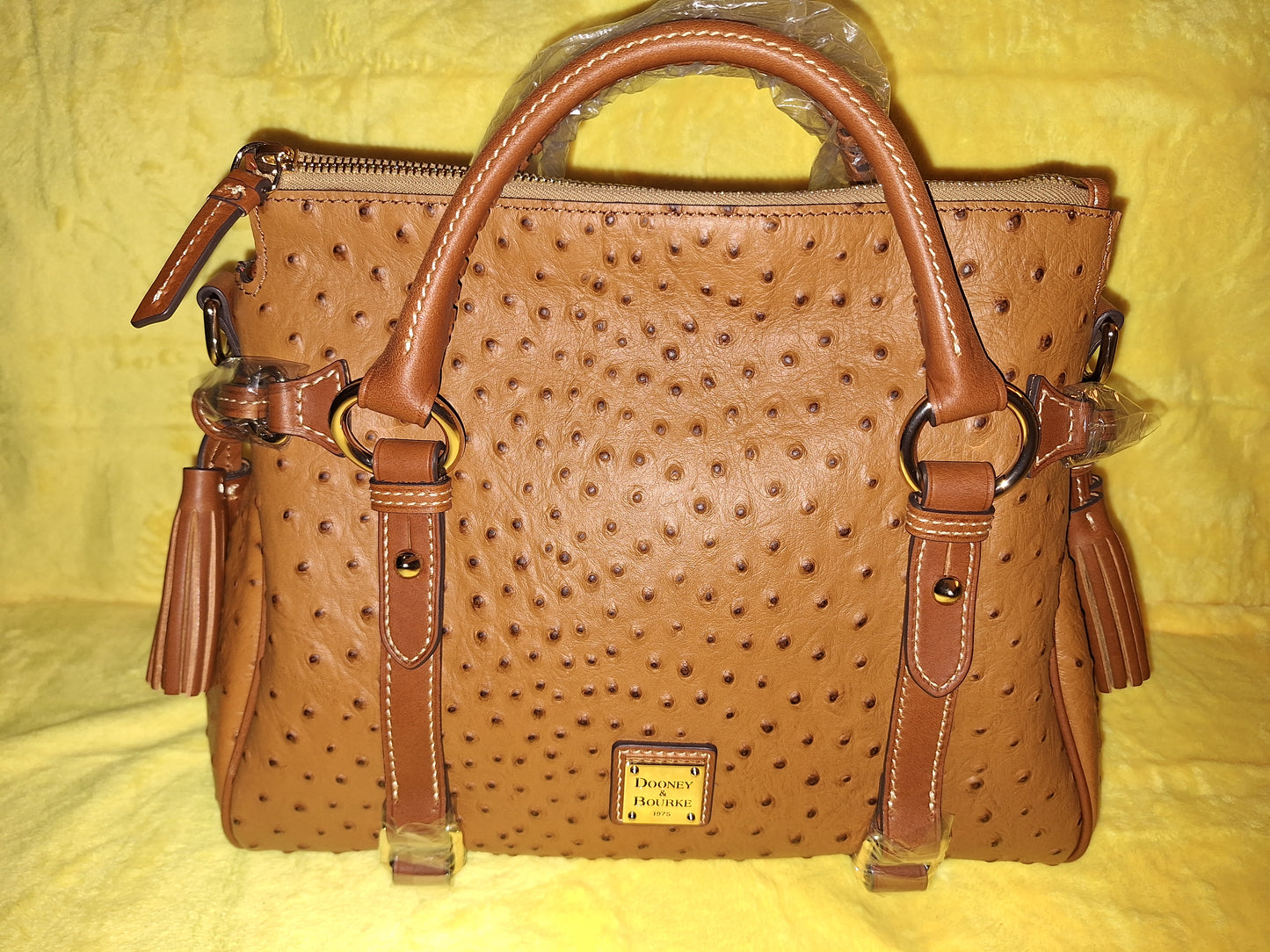 Dooney & Bourke Large Leather Satchel - Caramel - NWT - Price Includes Shipping