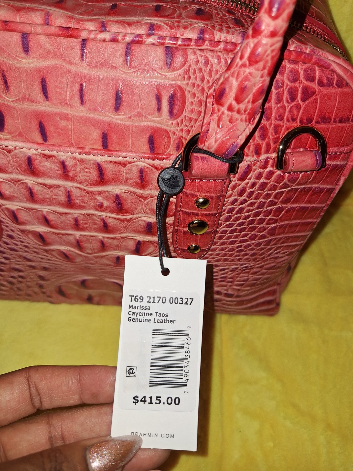 BRAHMIN Marissa Satchel - Cayenne Taos - NWT (Price Includes Shipping)