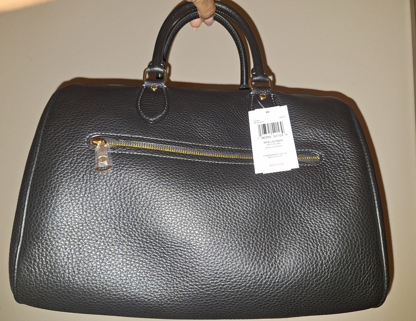 Coach Large Rowan - Black - NWT (Price Includes Shipping)