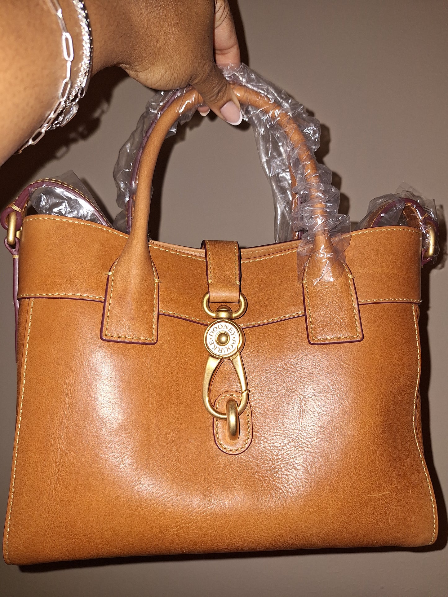 Dooney & Bourke Florentine Amelie Tote - Natural with Leather Interior - NWT (Price Includes Shipping)