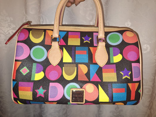 Dooney & Bourke Art Deco Barrel Satchel - Black - NWT (Price Includes Shipping)