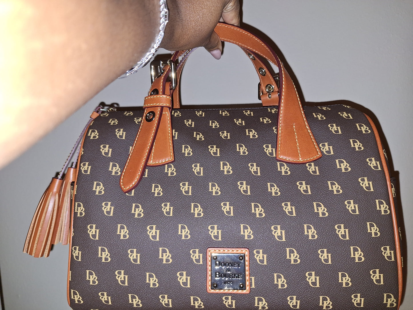 Dooney & Bourke Kendra Satchel - Gretta/Brown/Tan - NWT (Price Includes Shipping)