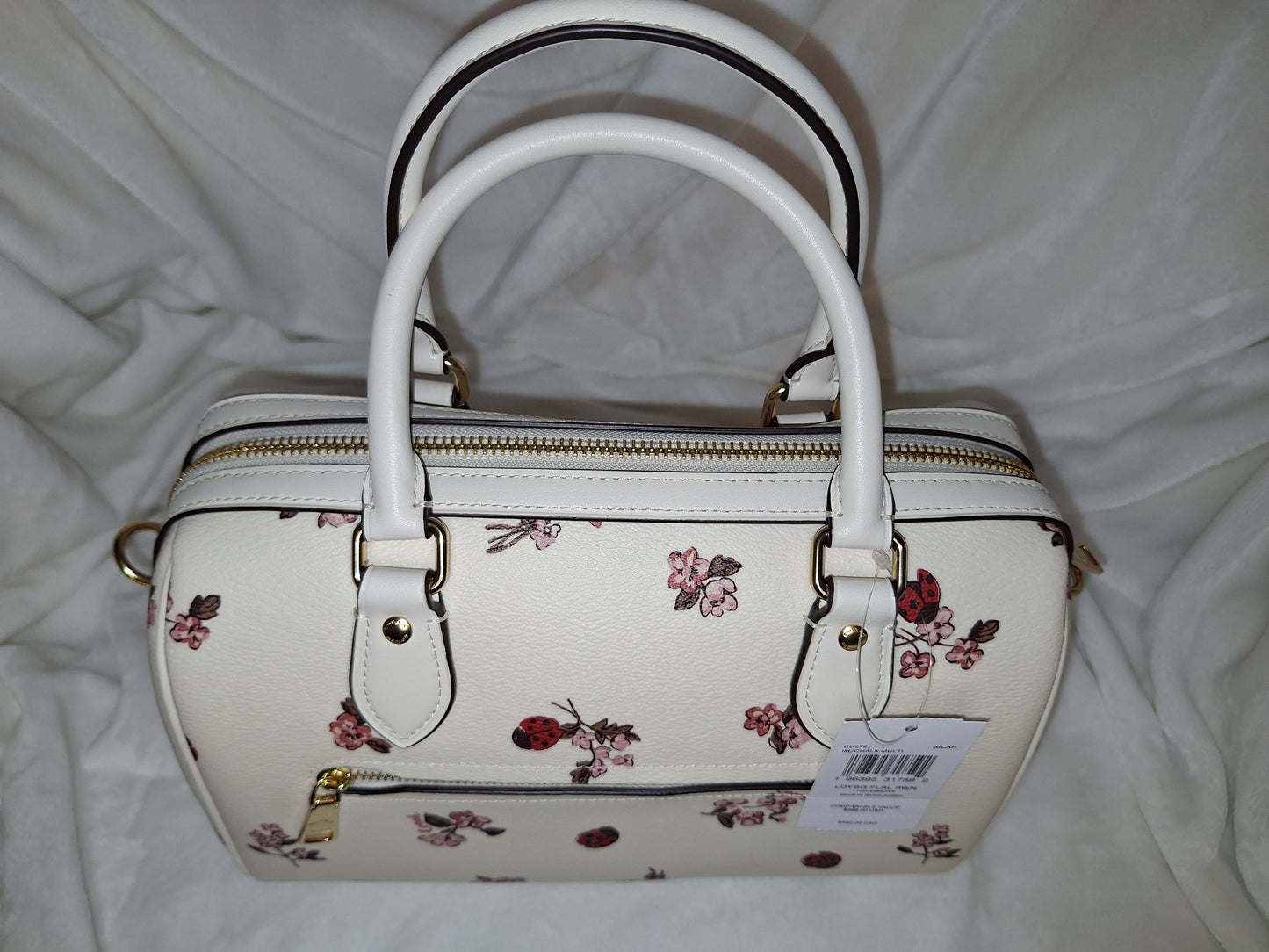 Coach Rowan Satchel - Ladybug Floral - NWT (Price Includes Shipping)