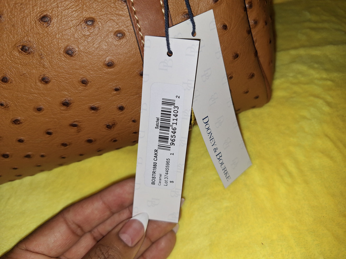 Dooney & Bourke Large Leather Satchel - Caramel - NWT - Price Includes Shipping
